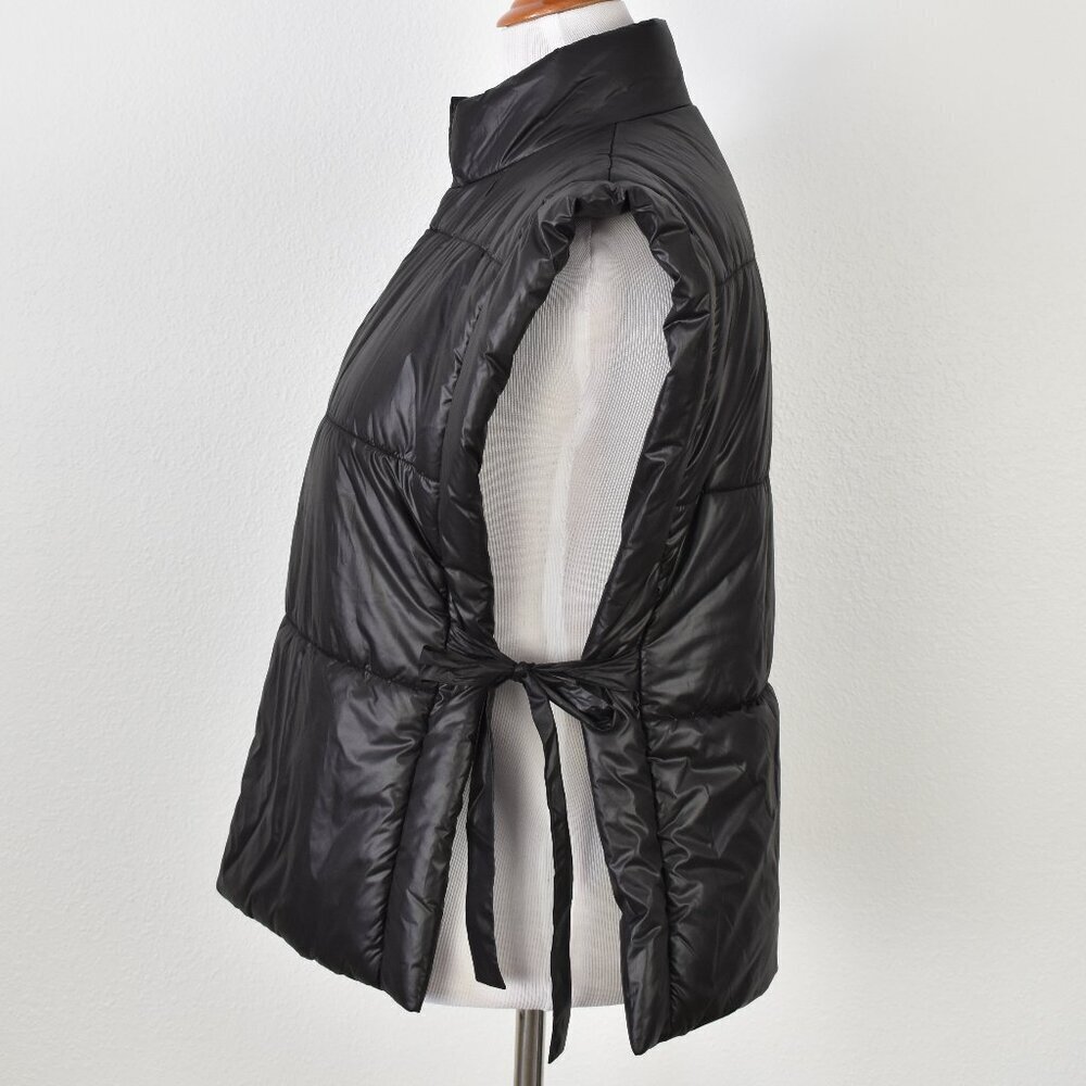 Pilcro Packable Puffer Vest Side Tie Black - One Size - Picture 3 of 9